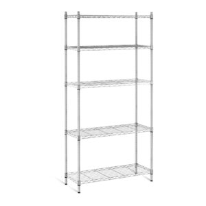 Regał magazynowy druciany ażurowy kolor szary 180x90x35cm do 250kg