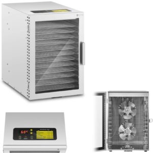 Profesjonalna suszarka do żywności ziół owoców grzybów 12 rusztów 800 W
