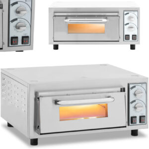 Profesjonalny piec do pizzy jednokomorowy na 1 pizzę śr. 35 cm 2200 W
