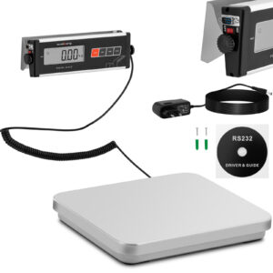 Waga pocztowa platformowa do paczek listów z zewnętrznym LCD 35.5 x 40.5 60 kg/ 0.02 kg