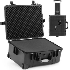 Walizka transportowa ochronna na kółkach z wysuwaną rączką 56 x 45.5 x 26.5 cm 46 l