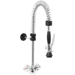 Bateria kuchenna zlewozmywakowa z natryskiem prysznicem do mycia naczyń dł. 40 cm