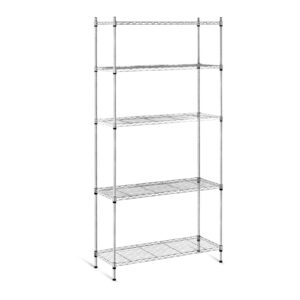 Regał magazynowy druciany ażurowy kolor szary 180x90x35cm do 150kg