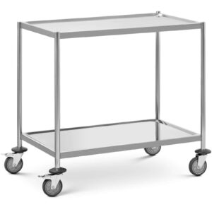Wózek kelnerski cateringowy do serwowania 2 półki 82 x 50 cm do 40 kg