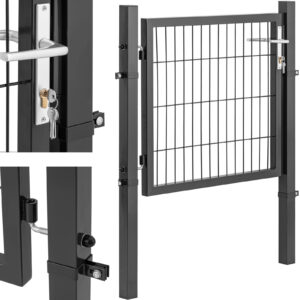 Brama furtka wejściowa ogrodowa ze stali 105 x 131 cm