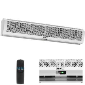 Kurtyna powietrzna grzejnik elektryczny ścienny z pilotem 3030 m3/h 170 W